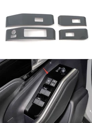 Cadre de protection chromé pour Toyota Highlander 2020 2021 2022, bouton de levage de fenêtre, accessoires d'intérieur de voiture 