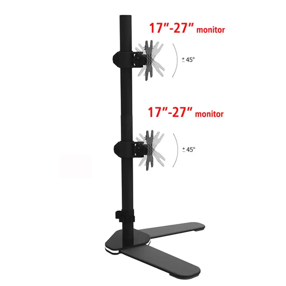 

DL-M071D Desktop17-27" BIG base LCD LED double Monitor desktop Holder Arm Full Motion tv mount Loading 9 kgs