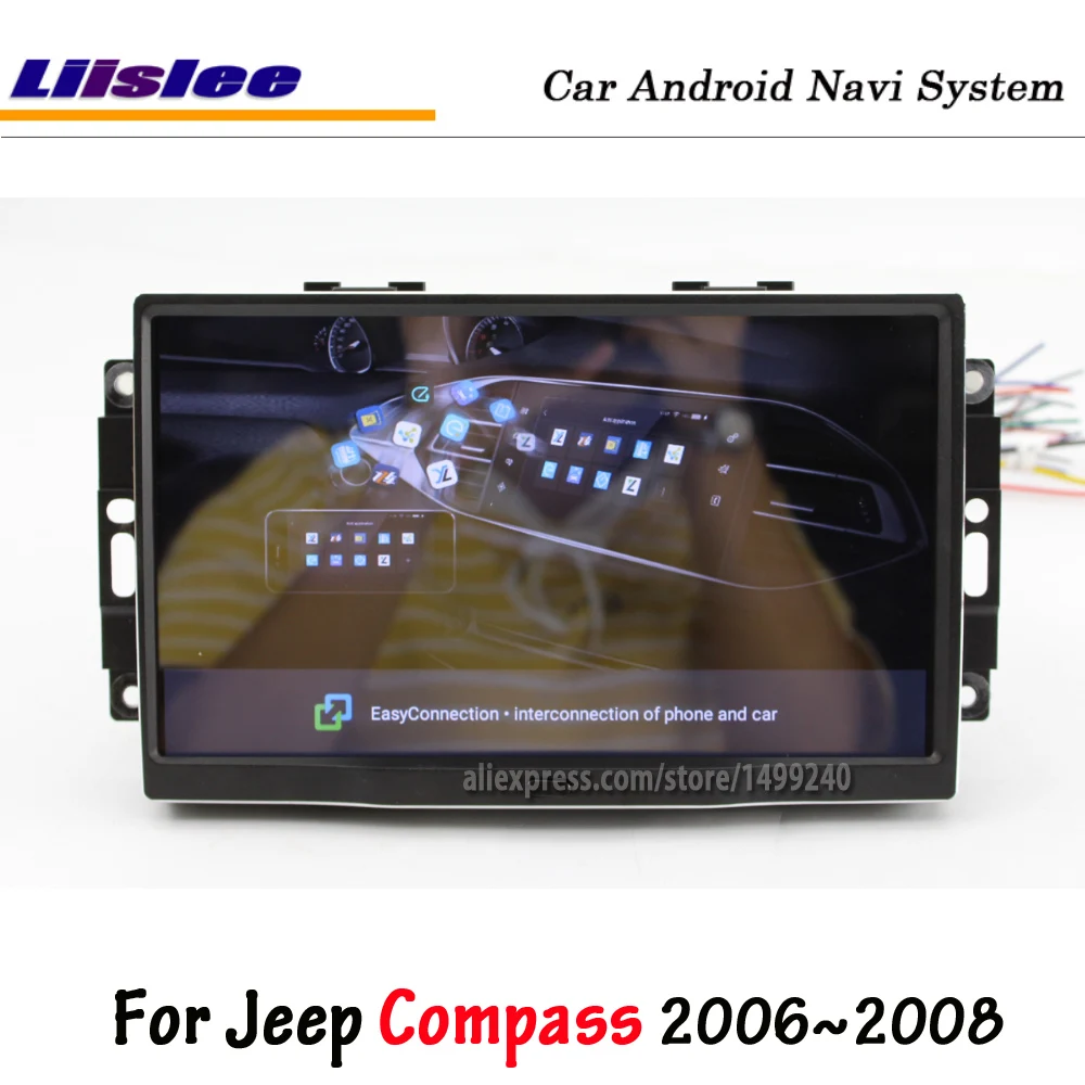 Liislee Android 8,0 для Jeep Compass 2006~ 2007 автомобильный стерео радио BT Carplay экран видео gps навигация Мультимедиа без DVD плеера