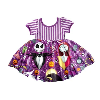 

short sleeve boutique clothes baby girls stripe clothing frock cute girls twirly dress