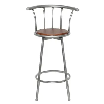 

2pcs Simple Bar Stool Steel Swivel Bar Chair Stool High Bar Stool Modern Dining Chair with Backrest Nordic Bar Counter Furniture