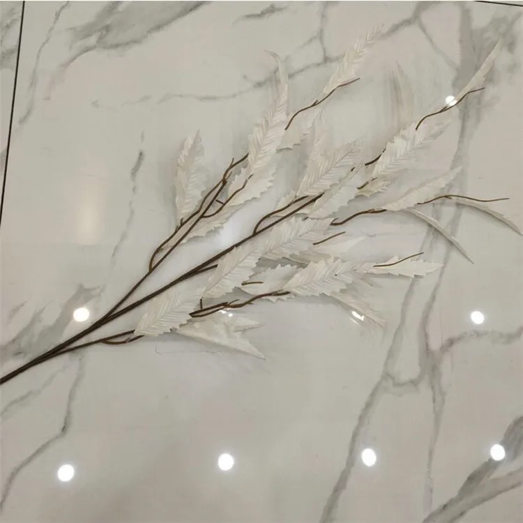 Поддельные длинные Стволовые Artemisia Argyi 45,2" длина имитация осенней зелени для дома Свадебные Декоративные искусственные растения