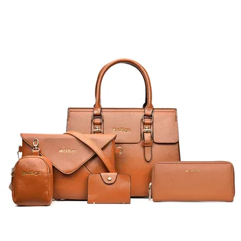

5 Piece Sets Composite Bag for Women PU Leather bags Fashion Ladies Single Shoulder bag Diagonal Messenger Bag dropshipping