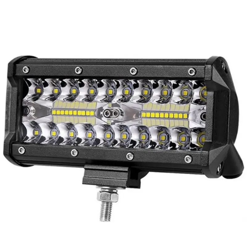 

1Pc 7" 200W LED Work Light Long Bar Flood Spot Beam Waterproof Offroad 4WD Drive