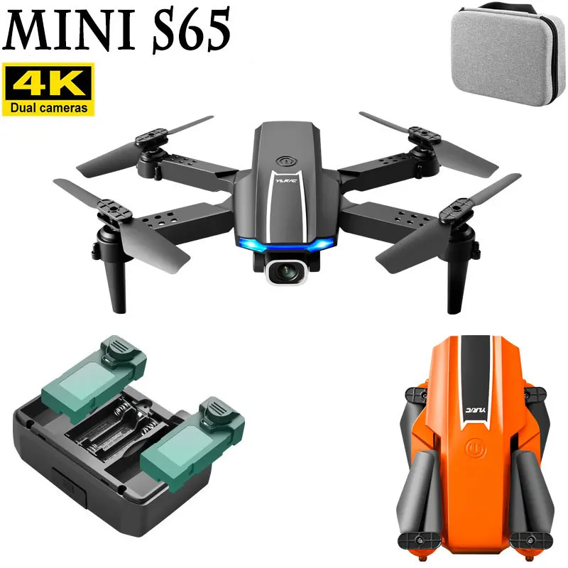 Дрон NEWMini S65 с двойной камерой 4K HD зум 50x Wi-Fi воздушное давление удержание высоты