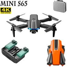 

NEWMini S65 Drone 4K HD Dual Camera 50x Zoom Wifi Air Pressure Altitude Hold Portable Mini Foldable Quadcopter RC Drone Kid Toys