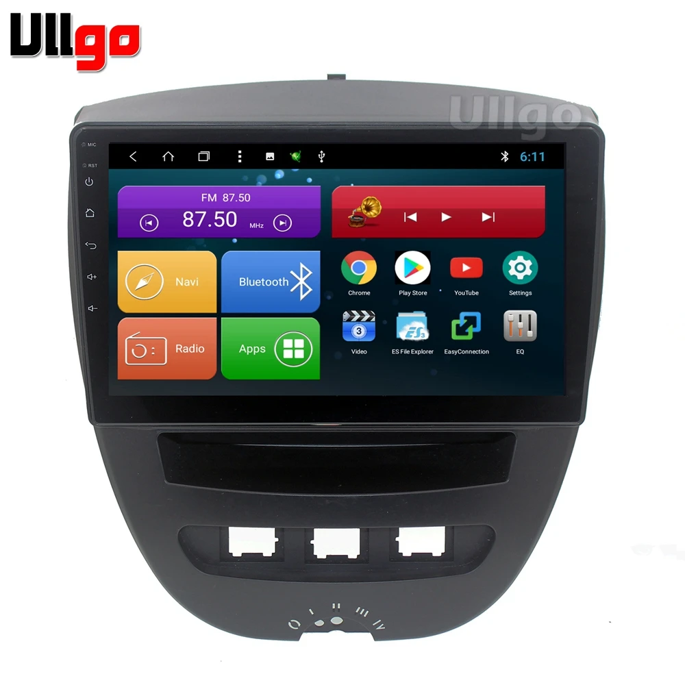 9 дюймов Восьмиядерный Android 9,0 автомобильный DVD gps для Toyota Aygo Citroen C1 peugeot 107 Авторадио gps Автомагнитола RDS Mirrorlink