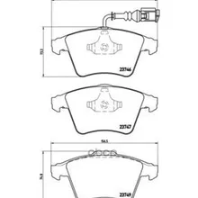 Колодки Тормозные Volkswagen T5/Multivan 03 R16 Передние Brembo P85081 Brembo арт. P85081