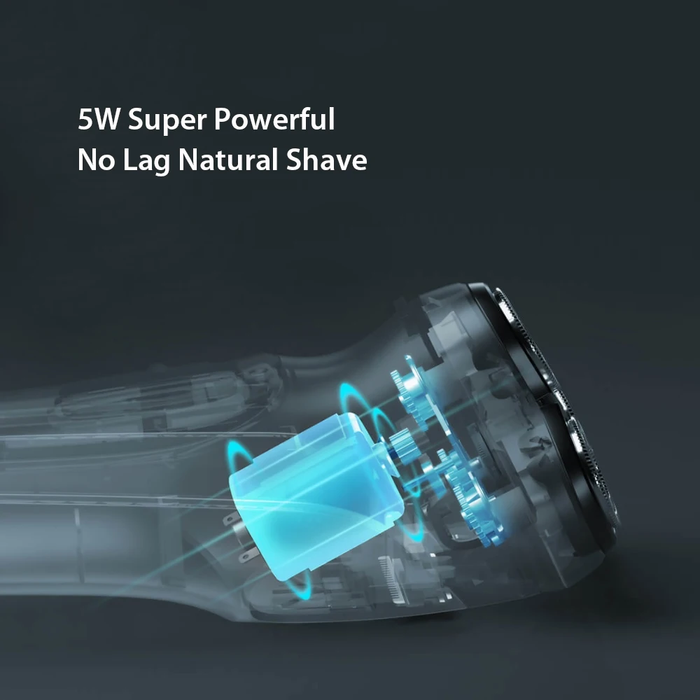 Xiaomi оригинальная электрическая бритва Enchen BlackStone 3D электробритва для мужчин моющаяся type-C USB перезаряжаемая бритвенная машинка для бороды