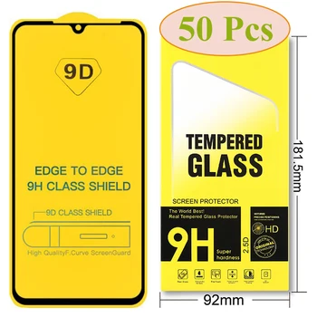 

50pcs 9D Tempered Glass For Xiaomi Mi 9 Lite 9T Pro SE 9X CC9 E X2 Mix 3 A3 PLAY Full Glue Film Screen Protector with Package