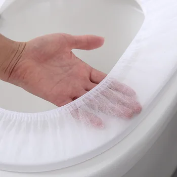 

Disposable Toilet Cover Plastic Business Travel Waterproof Toilet Pad
