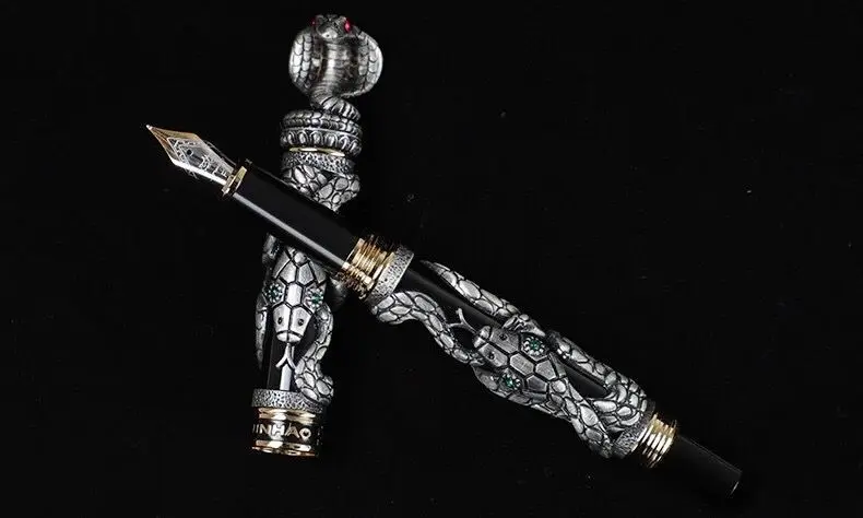 Jinhao Роскошная Авторучка со змеиным рисунком 3D текстура рельефная скульптура технология благородная коллекция Подарочная чернильная ручка