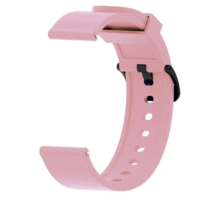 FIFATA для Xiaomi Amazfit Gts для Amazfit Bip силиконовый смарт-браслет для Amazfit Gtr спортивный ремешок 20 мм ремешок аксессуары - Цвет: Розовый