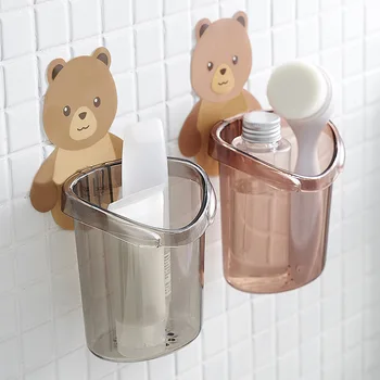 

Creative and simple bathroom wall hanging toilet wall hanging toothpaste rack toothbrush comb toiletries storage rack