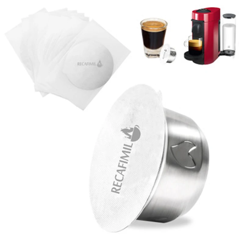 Тонкая работа для NESPRESSO Vertuo Plus серии кофейных капсул чашка+ 30 шт алюминиевая фольга крышка набор