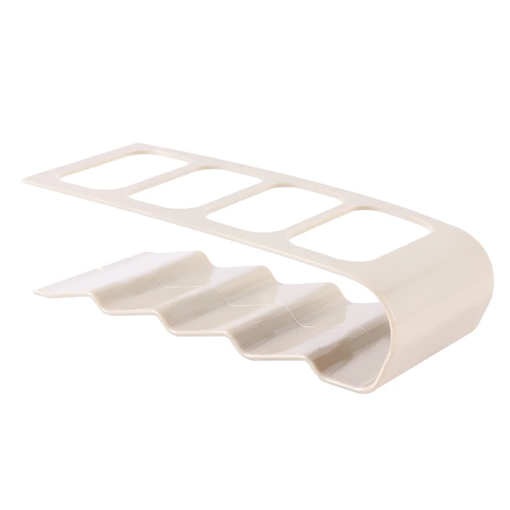 beige Remote Control Storage 19x7.5x9cm TV/DVD/VCR Organiser 4 Frame Practical Mobile Phone Holder Stand Iron White Organizer Case - Цвет: beige