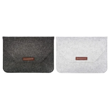 

2x Voground Laptop Sleeve Compatible 13-13.3 Inch Air,Ultrabook Netbook Tablet,Wool Felt Material Breathable,Shockproof,