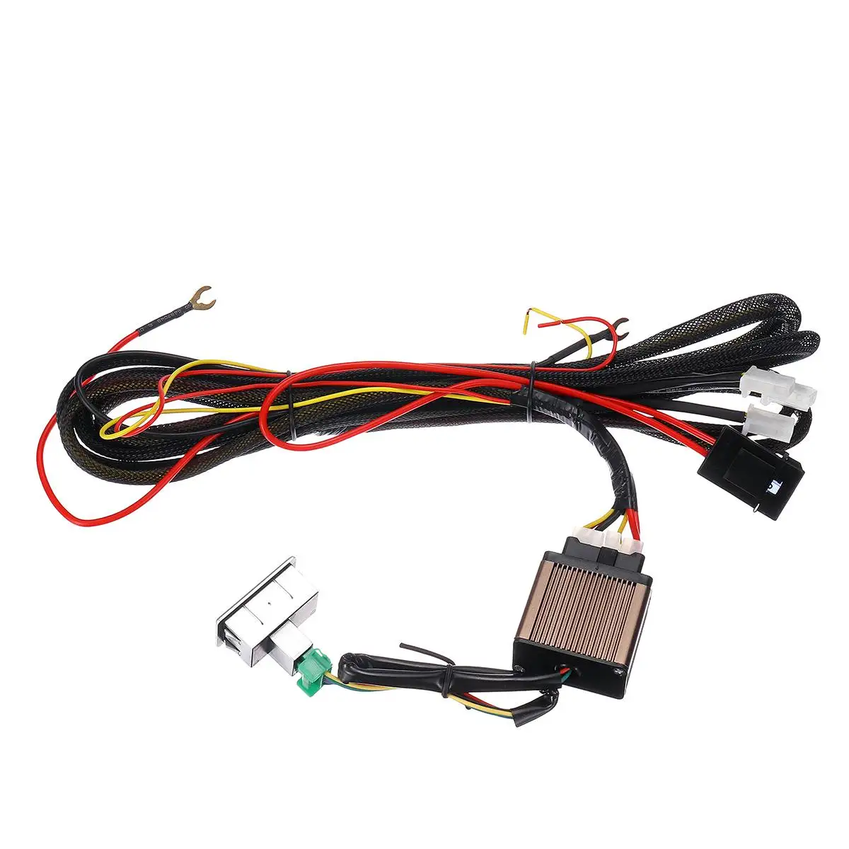 Универсальный углеродного волокна автомобиля подогреваемый подогрев сидений 12V грелки зимние теплые чехлы на сиденья 5 уровнемер