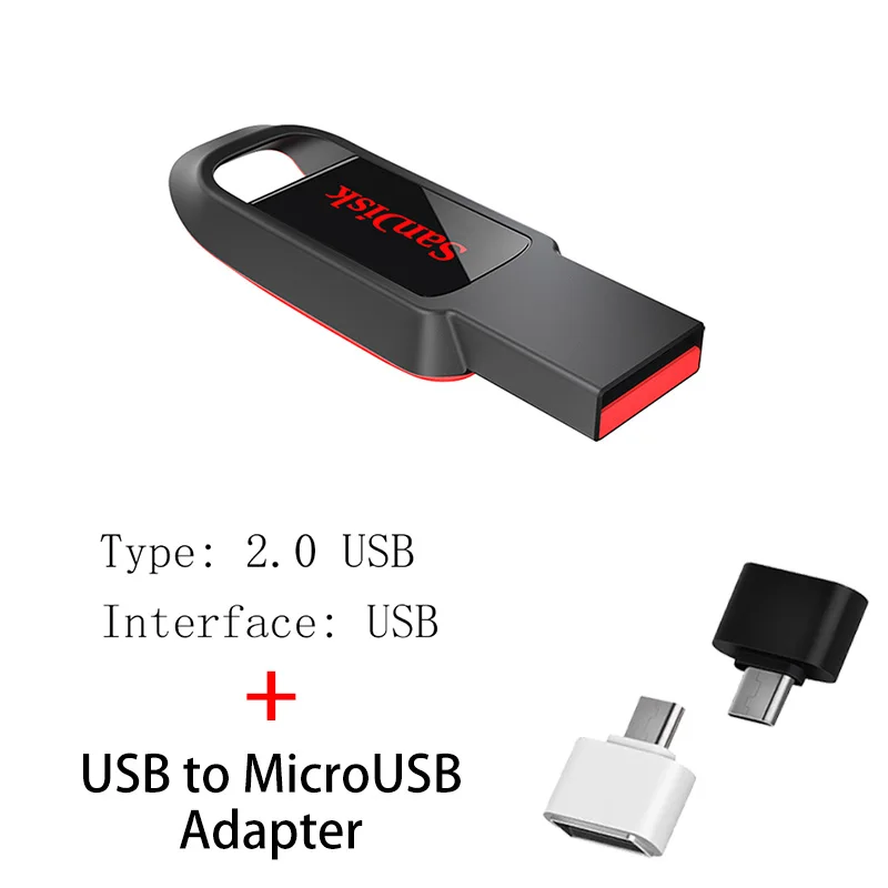 Sandisk USB флэш-накопитель 32 64 128 16 Гб мини-Прыжок 128 Гб 64 ГБ 32 ГБ 16 ГБ флеш-накопитель 2,0 USB флешка диск на ключе память для телефона - Цвет: CZ61 A