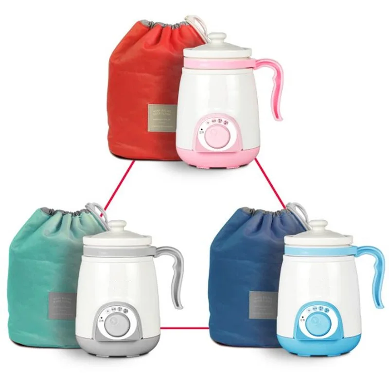 220V 400ML Household Electric Slow Stewing Pot Mini Portable Ceramic Electric Boiling Water Cup Mini Hot Pot EU/AU/UK/US