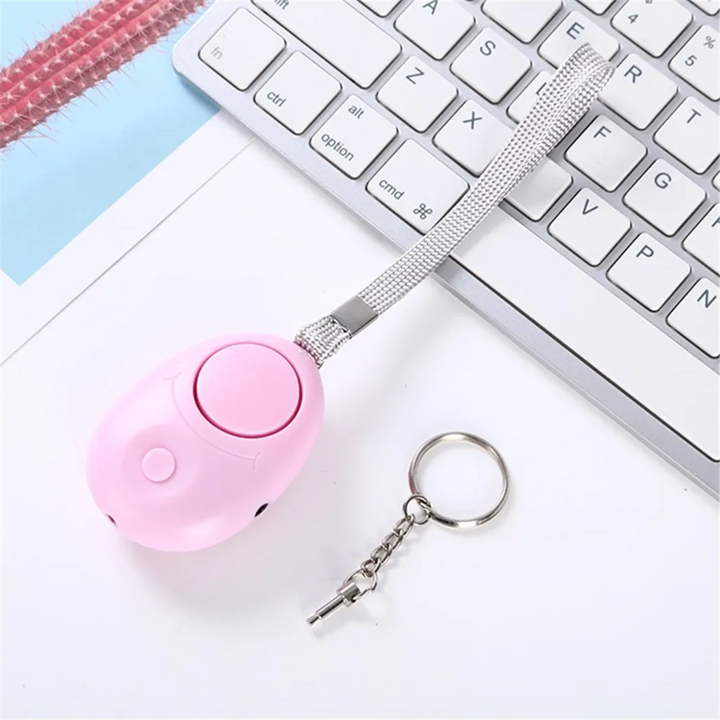 PK 120DB Self Defense Alarm Egg Shape Girl or Women Security Protect Alert Safety Scream Anti-wolf Device for Emergency 70x50x30mm - Цвет: PK