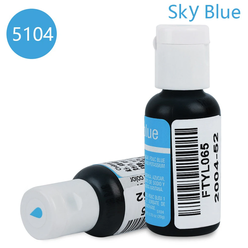 Sky Blue Макарон крем Торт Помадка выпечки ингредиенты 10 цветов торт цвет съедобные продукты цвет s кухня выпечки и кондитерские инструменты - Цвет: Sky Blue