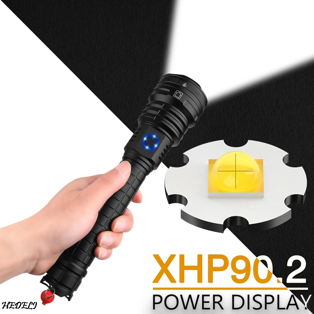 

Super Bright Xhp90 Most Powerful Led Flashlight Torch Xhp90.2 Tactical Flashlights Zoom Usb Rechargeable 18650 hunting Lanterna