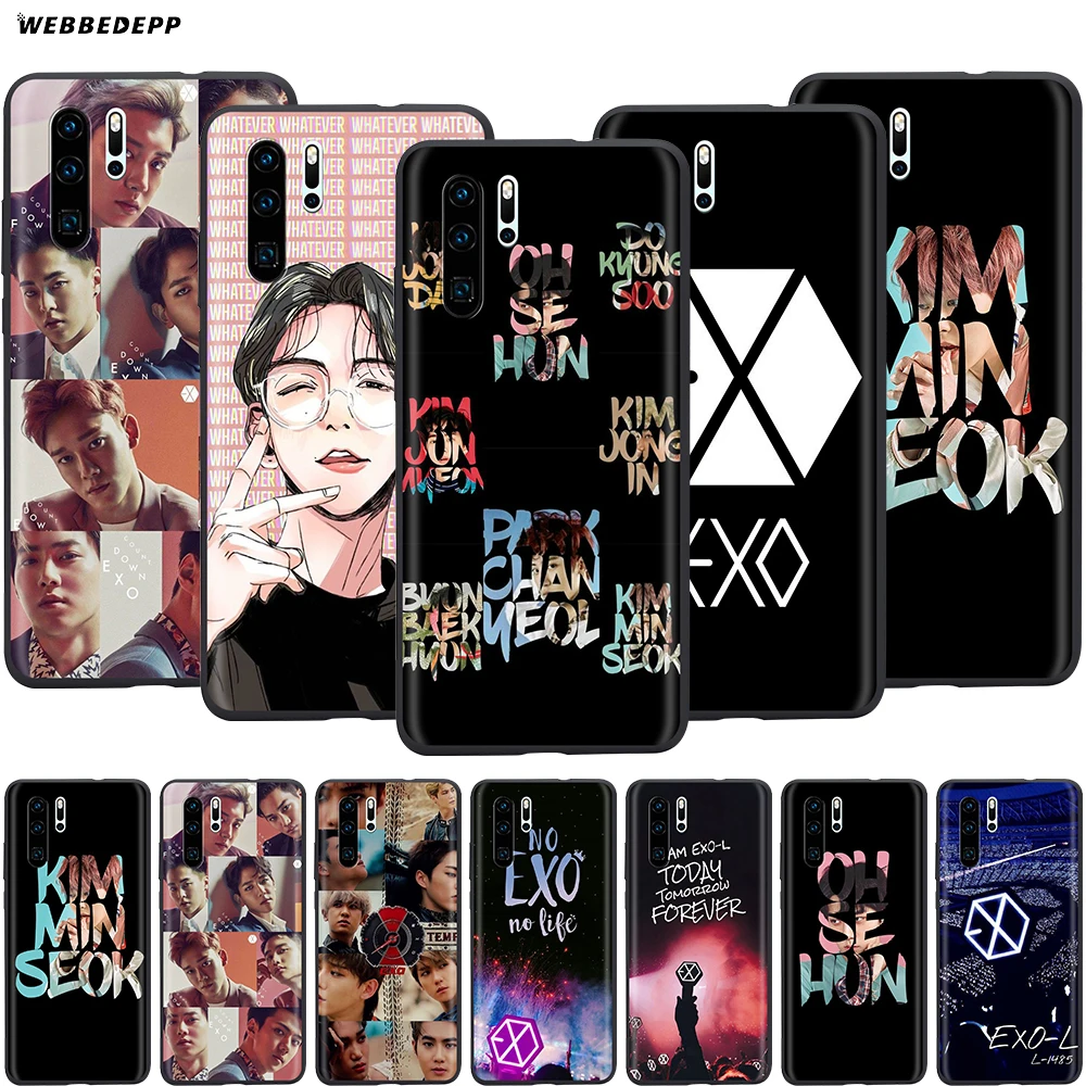 

Webbedepp Kpop EXO Lucky Case for Huawei P8 P9 P10 P20 P30 Lite Pro P Smart Z 2019 2019 Mini