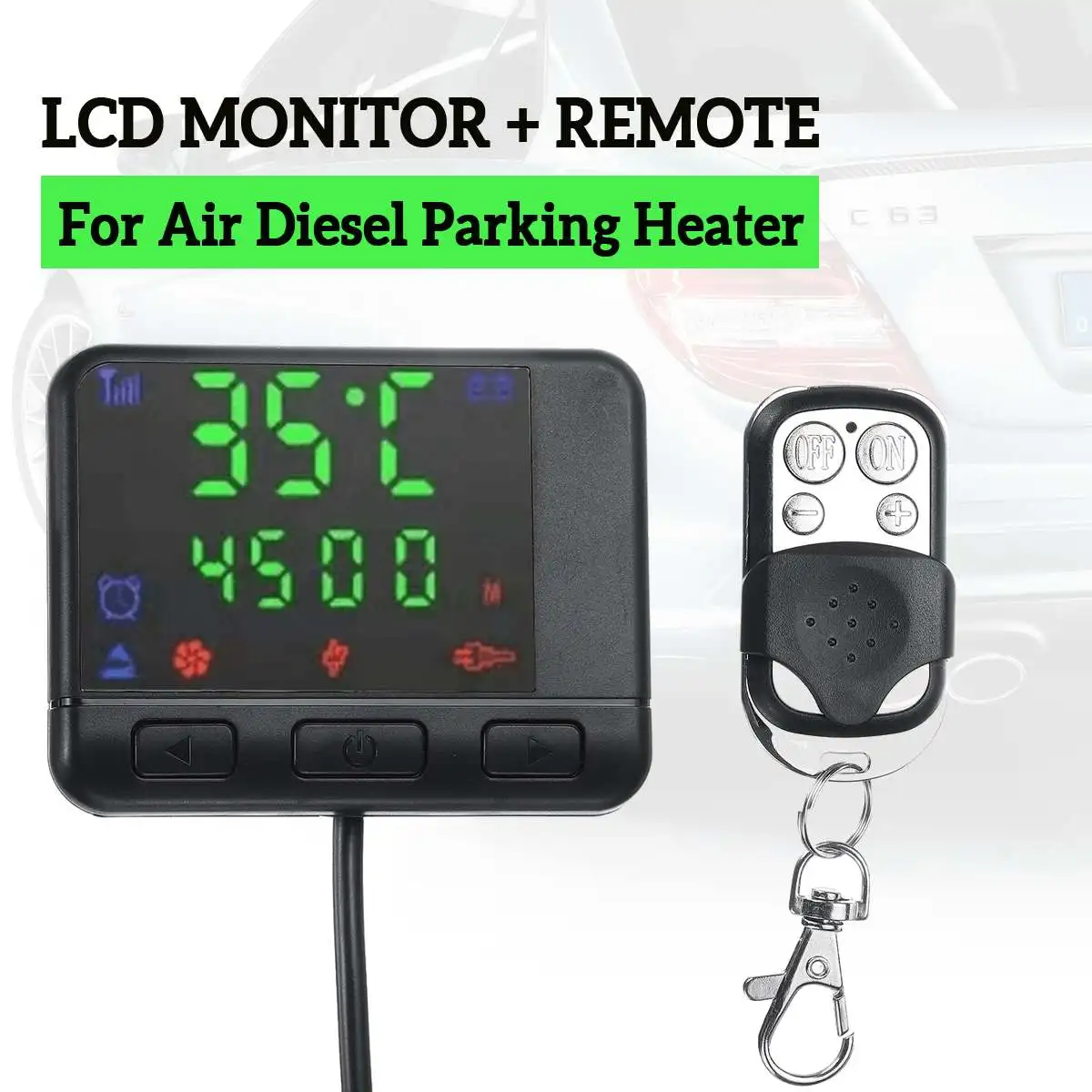 

Universal Diesel Air Parking Heater LCD Monitor Switch Remote Control Controller