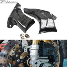 Universal motorcycle Brake System Air Cooling For suzuki gsxr 1000 gsxr 600 750 b king 1300  Carbon Fiber Ducts + Mounting kit