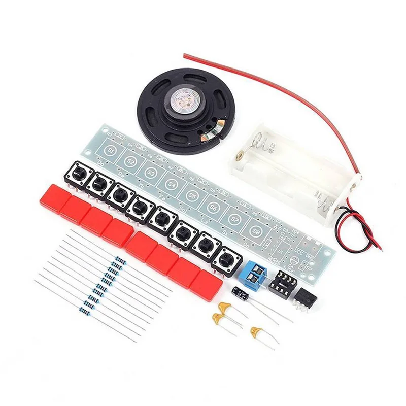 

1set Electronics Piano Module DIY Kit NE555 Electronics Piano Component GV99