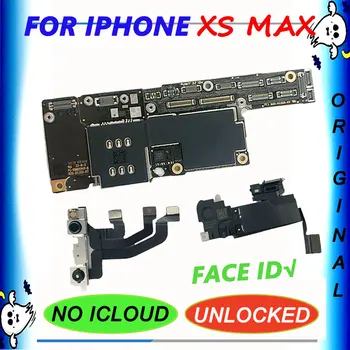 

For iPhone XS Max Unlocked Motherboard Original Mainboard 64G 256G 512G Face ID Main Logic Mother Board No iCloud Clean Unlock