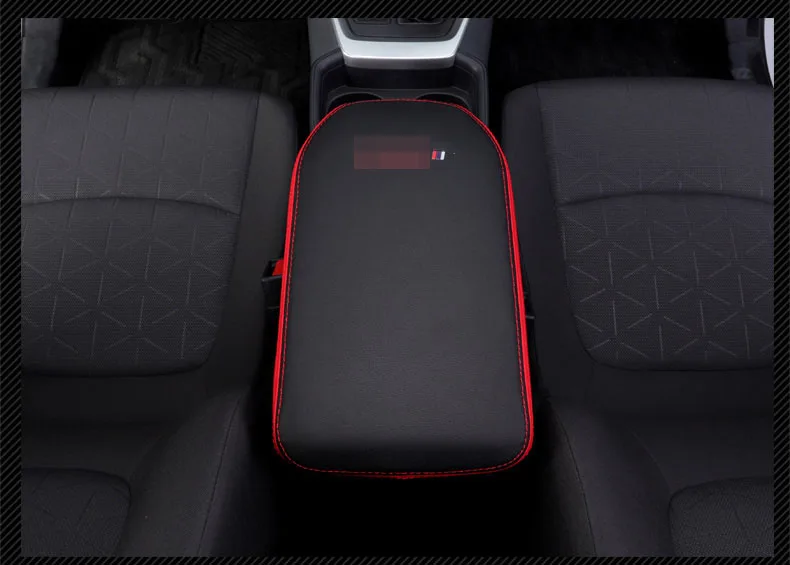 Автомобильный центральный подлокотник из углеволокна или черной кожи для Toyota RAV4 RAV-4 XA50 автомобильные аксессуары