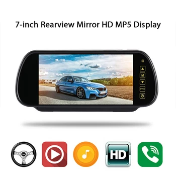 

7 Inches Car Multi-Function Rearview Mirror Automobile Fm Transmitter Premium Music Player LCD Screen HD Display Car Monitor