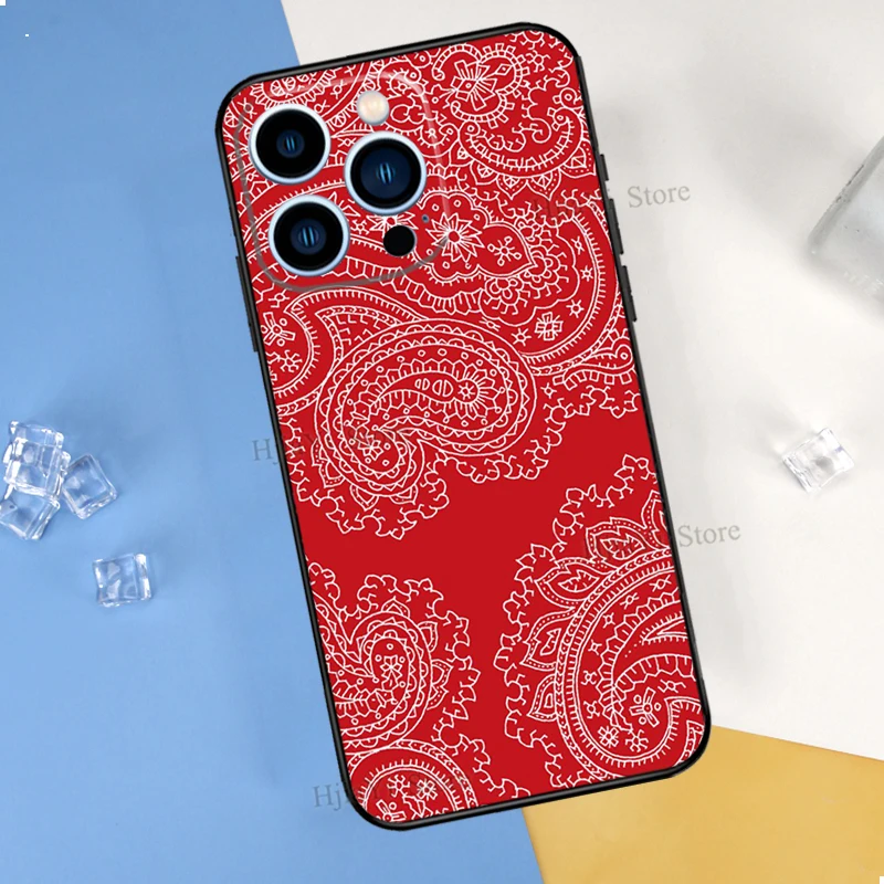 SUPREME RED BANDANA iPhone 12 Pro Max Case Cover