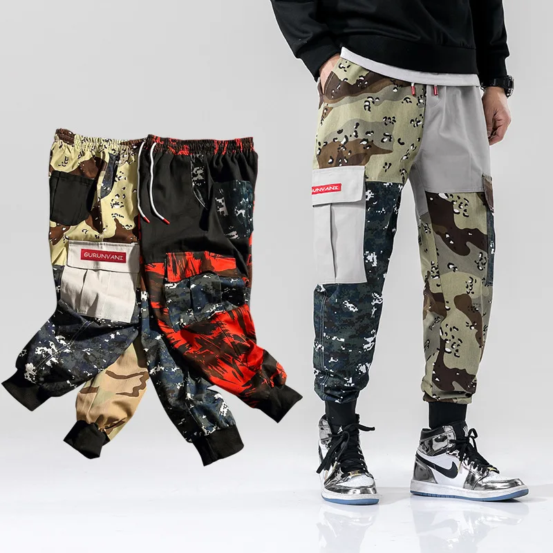 2019 pantalones camuflados para de alta calidad pantalones largos pantalones de de moda para hombre fresco Hip Hop sueltos Cargo pantalones SA-8 - AliExpress Ropa de