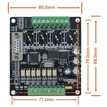 

PLC Industrial Control Board FX1N-10MT Controller Programmable Module