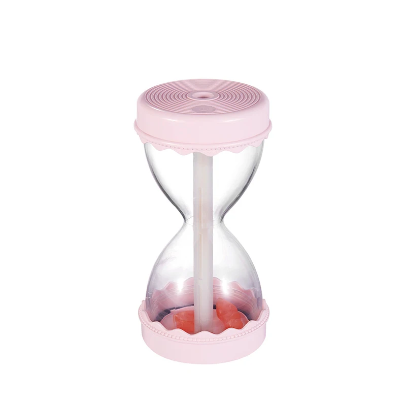 

280ML Mini Hourglass Air Humidifier USB Ultrasonic Aroma Essential Oil Diffuser Colorful Light Home Office Mute Car Air Purifier