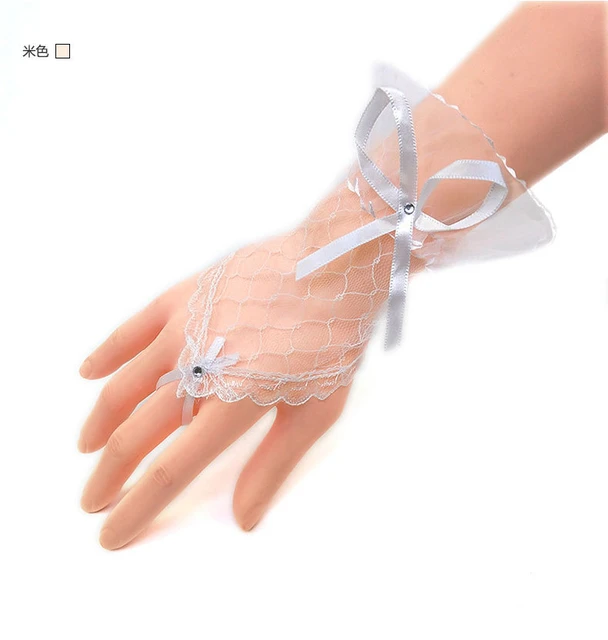 Tarot Print Tulle Gloves, Fashion Gloves