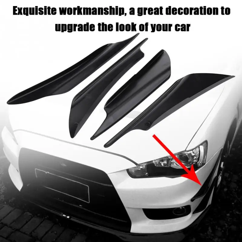 Car Fins Canards Lip Splitter Fin Air Knife for Infiniti EX35 G35 EX Q45 M45 M35x M35 FX45 Kuraza Emerg-E Etherea EX30d | Автомобили и