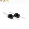 ChengHaoRan 5pcs 1712-CC ON OFF Black Flashlight Control Switch 2 pins Table Light Longer Feet Parallel Central Button 17*12mm ► Photo 2/2