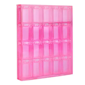 

20 Grid Multi-Functional Transparent Cosmetic Storage Box Beads Display Container DIY jewelry Makeup Manicure Case Organizer