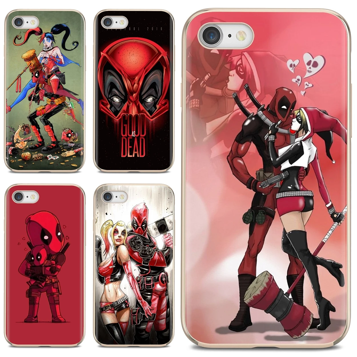 DEADPOOL-HARLEY-QUINN-AND Silicone Phone Cover For Huawei Mate 20 30 40 7 8 9 10 Lite Pro P Smart 2018 2019 Plus G7 G8 | Мобильные