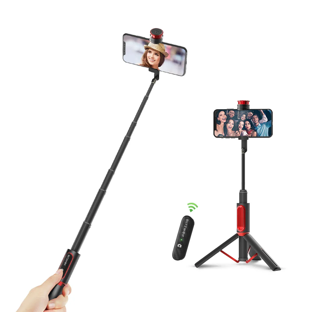 BlitzWolf BW-BS10 Спорт все в одном портативный bluetooth штатив селфи палка монопод для Gopro 7 6 5 Спорт действий 1/4 винт вид