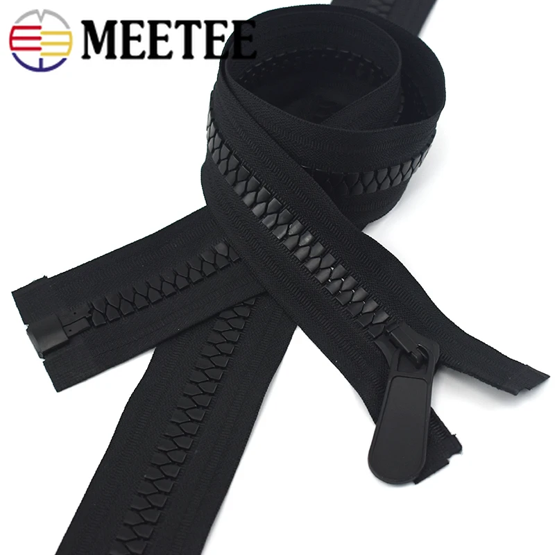 Meetee 15# Open-end Resin Zipper 70/80/90/100cm Down Jacket Coat Zippers for Sewing DIY Garment Accessories | Дом и сад