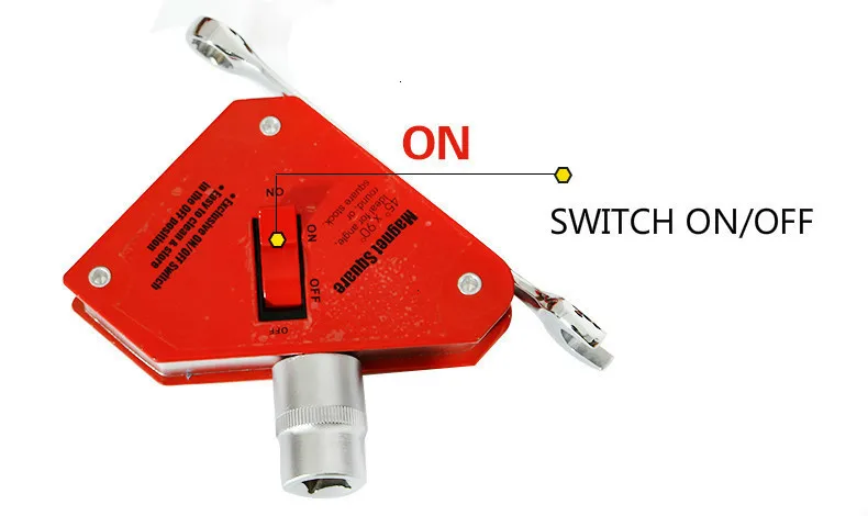 Сварочный позиционер Электрический вспомогательный инструмент прямоугольный магнит больше углов конический сварщик должен иметь помощь сильное магнитное железо