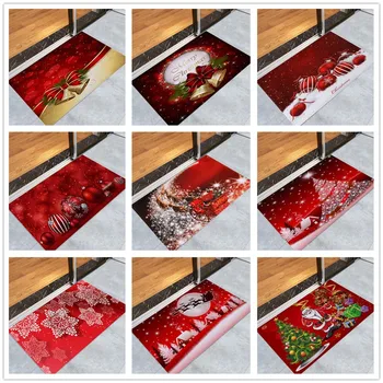 

40x60CM Merry Christmas Floor mat Snowflake Pattern christmas decorations for home 2020 Xmas Doormat for entrance door Carpet