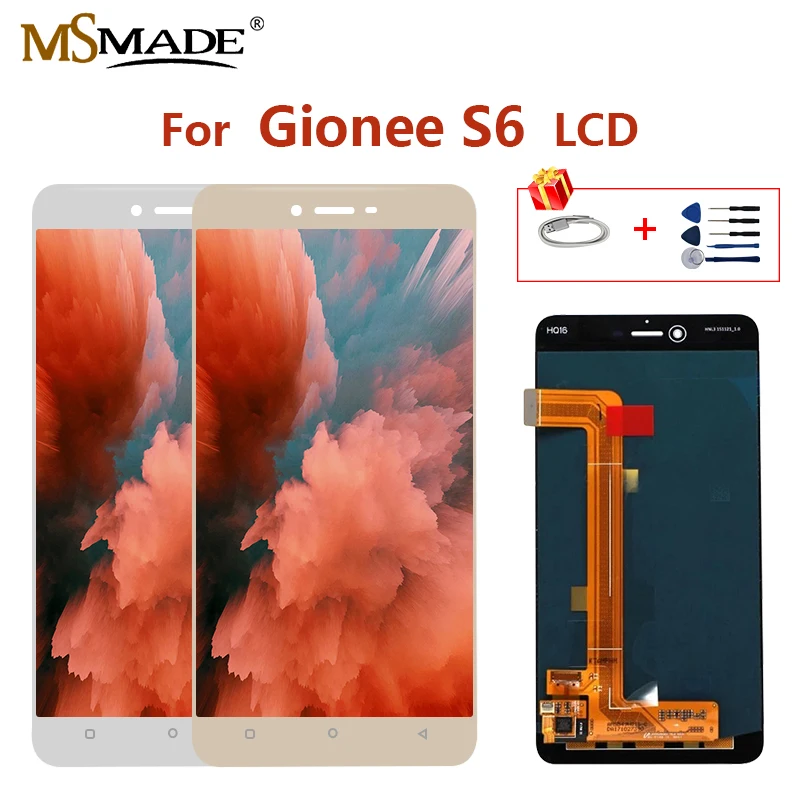 

For Gionee S6 Display LCD Touch Screen Digitizer Assembly Replacement Accessories For Gionee GN9010 LCD 100% Tested