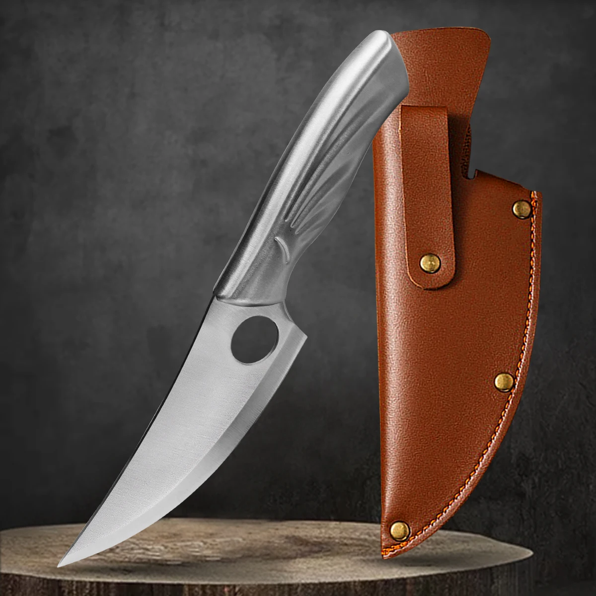 Stainless Steel Boning Knife Kitchen Chef knife Meat Cleaver Outdoor Camping Cooking Cutter Butcher kitchen Tool | Дом и сад