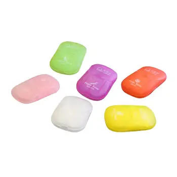 

1Box Travel Soap Paper Washing Hand Bath Clean Scented Slice Sheets Disposable Soap Portable Durable Mini Paper Soap